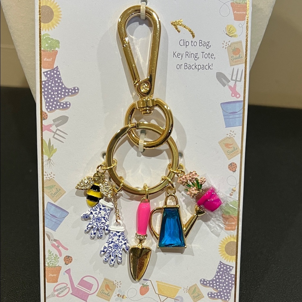 True to Form | Whimsical Garden Motif Bag Charm 🌷🐝